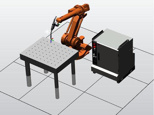  Sistema de capacitación con robot soldador 